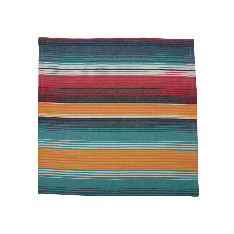 Ensemble de 6 serviettes Serape colorées