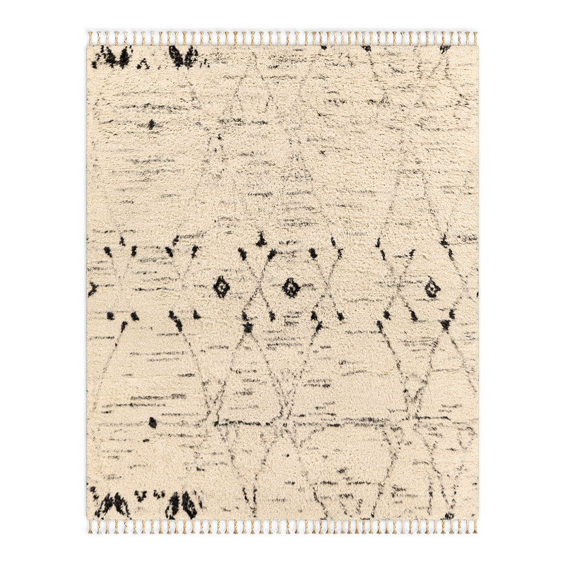 Clive Wool Moroccan Indoor Rug, Rectangle 8' x 10'
