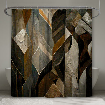 Rideau de douche abstrait - Art Modern Decor