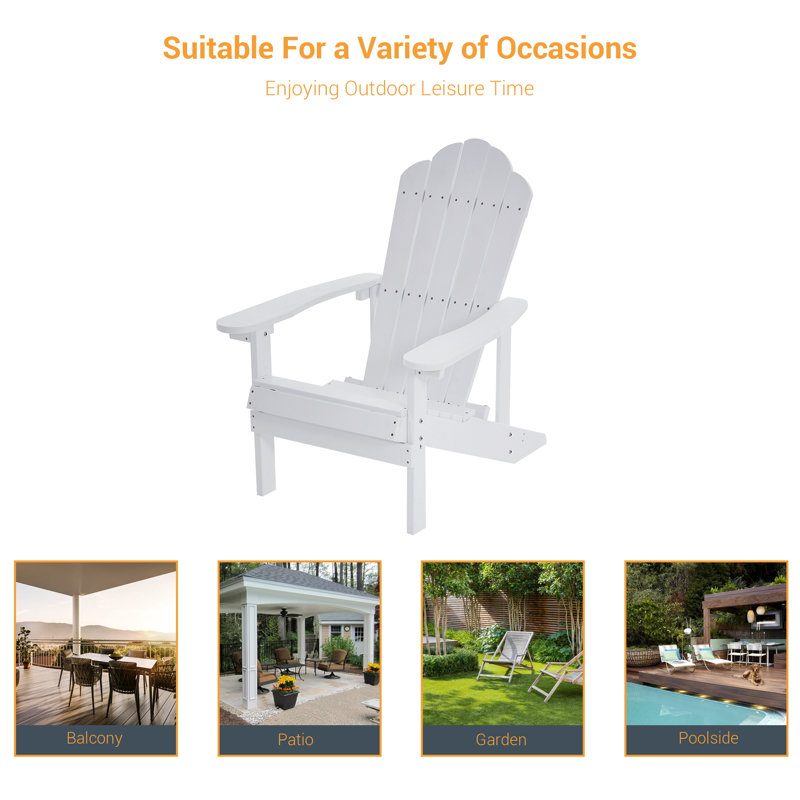 Chaise Adirondack Hatolina, Blanc