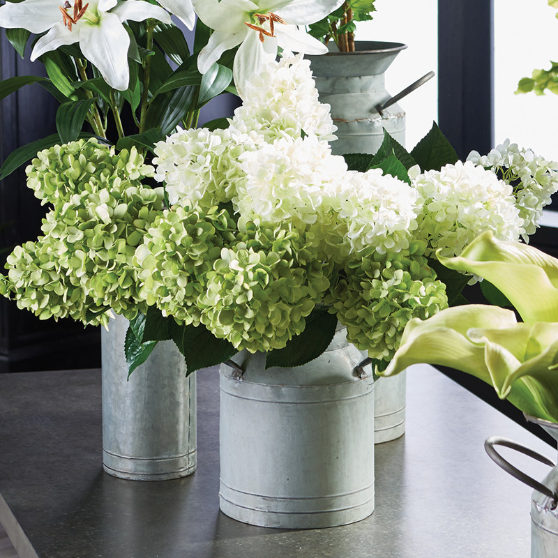 CONE HYDRANGEA STEM 28", Green