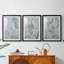 Aspen Spring Leaves I - impression encadrée sur mesure de qualité supérieure mate - 3 pièces-1099313098