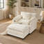 Accent Chair with Ottoman and Chenille Upholstery-133064649