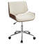 Chaise de bureau style Mid-Century en similicuir Temme-23840339-108287817