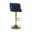 Azelia Swivel Upholstered Adjustable Height Bar Stool with Iron Frame-711746857
