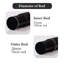 Extendable Metal Curtain Pole Set with Rings, Finials & Brackets, Adjustable 25mm Curtain Rods (Set of 2)-1767099401-1767099403