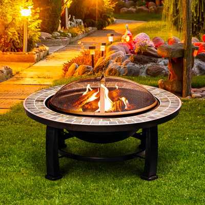 Bulle Round Steel Wood Burning Fire Pit