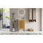 Armoire de salle de bain 18 po avec rangement, solution pour petit espace avec lavabo en céramique, tablette réglable, charnières à fermeture en douceur
