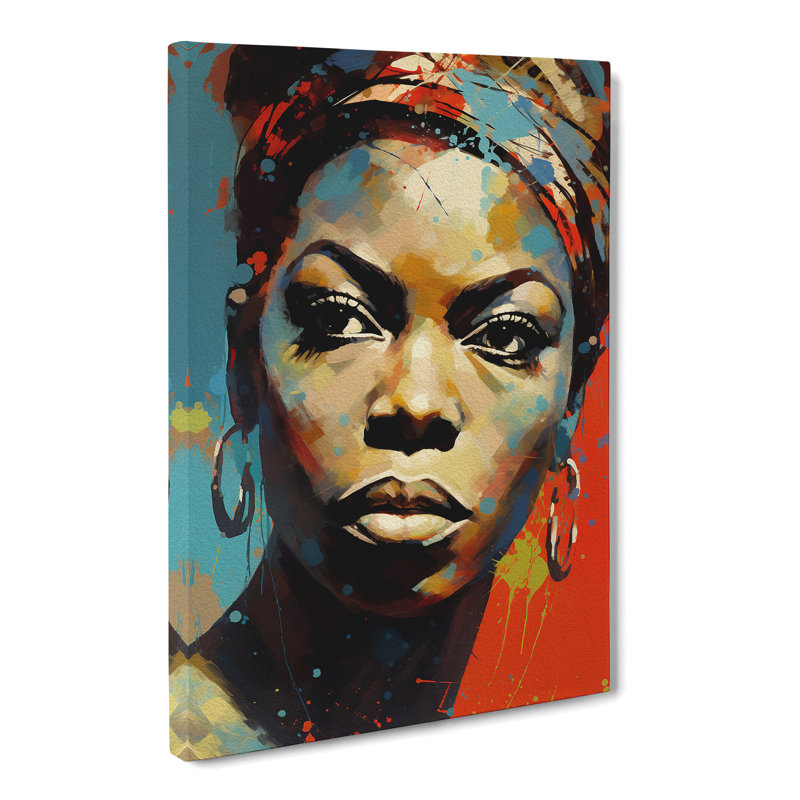 Nina Simone Expressionism - Print, 50cm H x 35cm W x 3cm D
