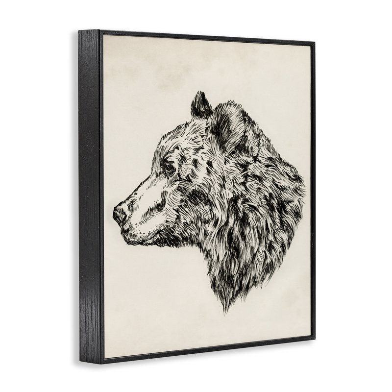 «Woodland Bear», art de la giclée encadrée par Victoria Barnes, Noir, H 14 po x l 11 po