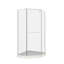 Porte de douche pivotante, avec verre trempé, cabine de douche néo-angle sans cadre