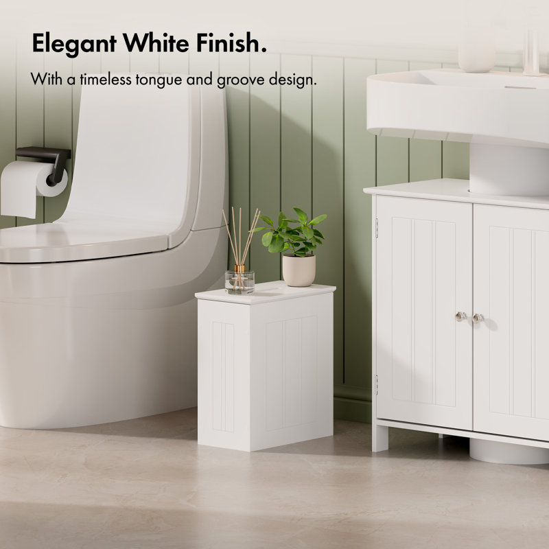 Holbrook White Bathroom Storage Box