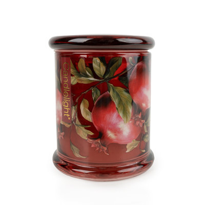 Scented Jar Candle with Glass Holder