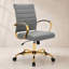 Fauteuil de bureau pivotant en cuir Naudain-58177233-132200685