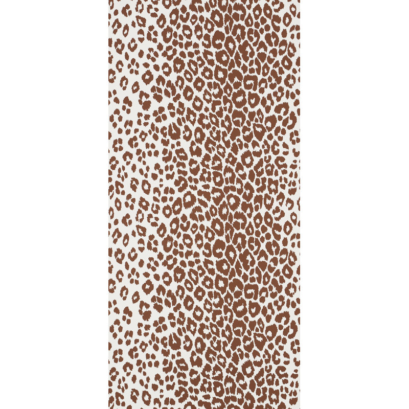 Iconic Leopard Wallpaper, Brown