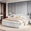 Lit de jour extensible Jeel Elegant avec deux tiroirs de rangement et un lit gigogne simple-241623531