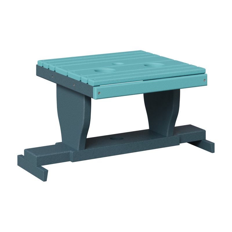 Table de canapé coulissante Berlin Gardens, Ardoise, Bleu Aruba