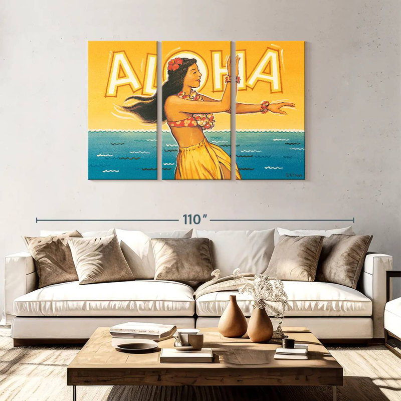 Gillard Aloha Hawaii II, 32" H x 50" W
