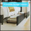 Ergonomic Queen Bed Frame With Headboard, Built-In Outlets, Charger, LED Light, And Storage Shelf, Noise-Free, No Box Spring Needed-131377722-131377723