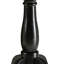 Table d'appoint noire avec piédestal tourné-1033471922