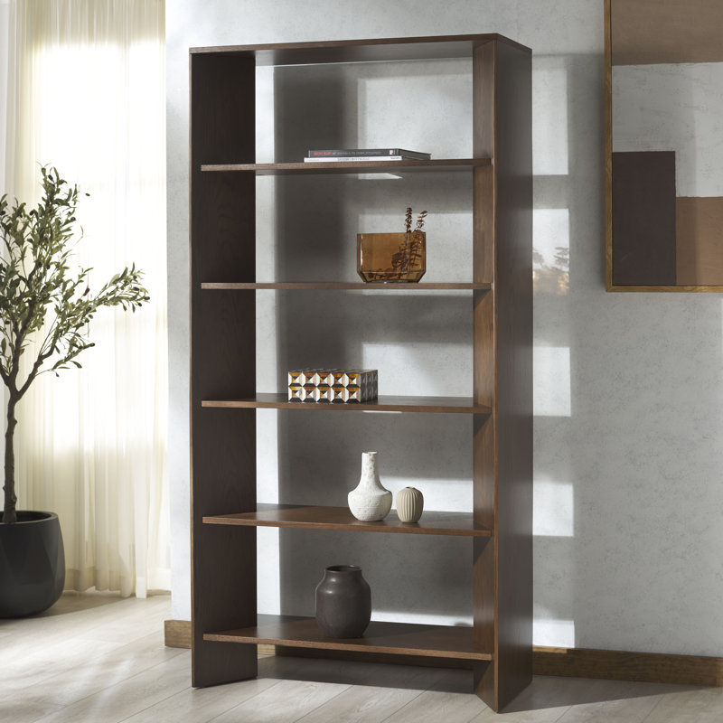 Iriye 5 Shelf Bookshelf, Walnut