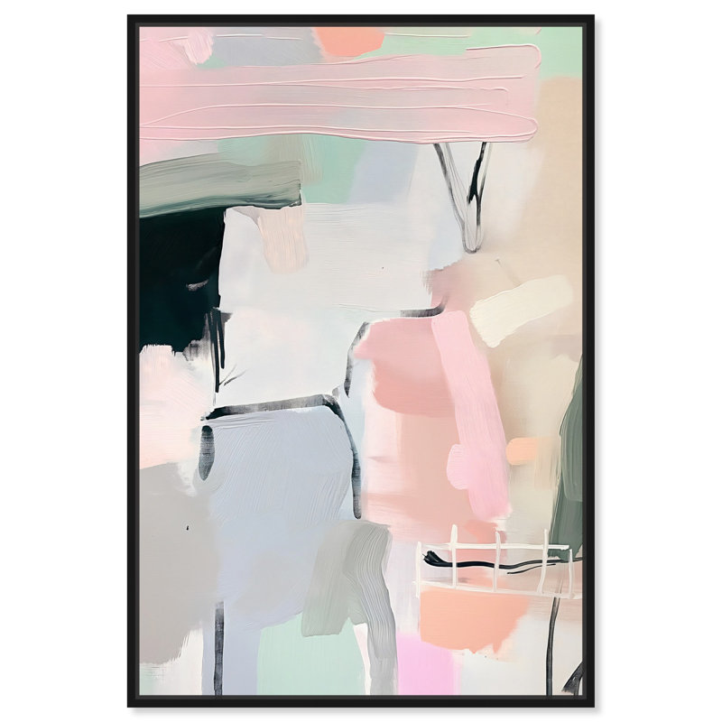 «Pastel Reflections» par Art Remedy, H 16 po x l 11 po, Cadre noir