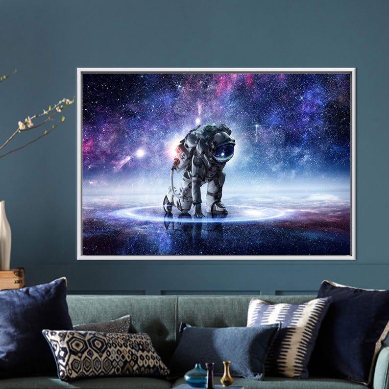 Print on Canvas, White Floater Framed, 40 cm H x 60 cm W