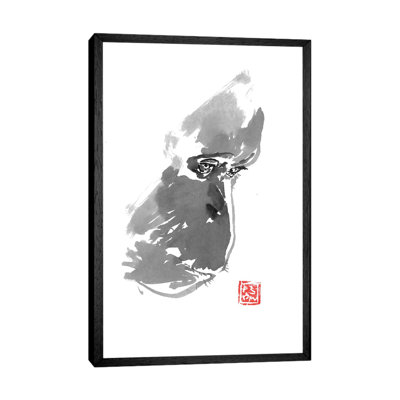 Sad Orangutan by Péchane - Print on Canvas