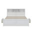 King Size Platform Bed With Multi-Storage Headboard, USB And Drawers, Wood Bed Frame, No Box Spring Needed-1376195801