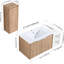 Meuble-lavabo de salle de bain de 42 po avec lavabo et armoire latérale-1869698402