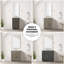 Ensemble de meuble-lavabo simple avec comptoir en quartz blanc et robinet-1697860809