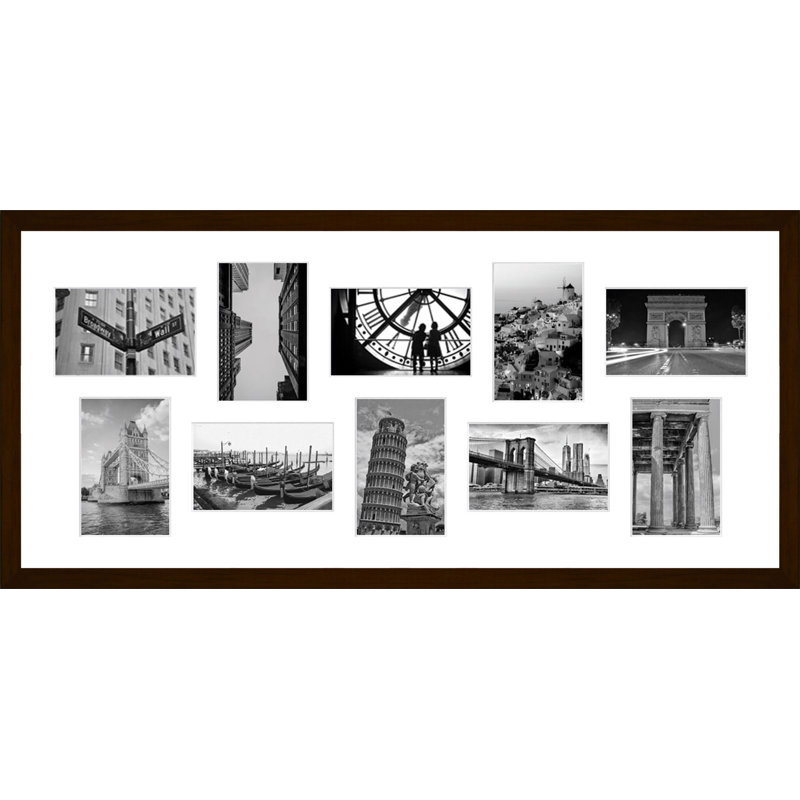 Kuniza Collage Picture Frame, Dark Brown