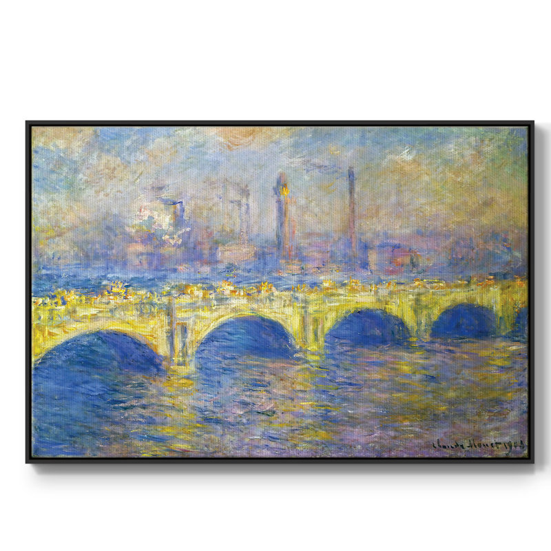 Waterloo Waterloo, Sunlight Effect, 1903 02, reproduction d'art sur toile, Noir, H 17 po x l 25 po x P 2 po