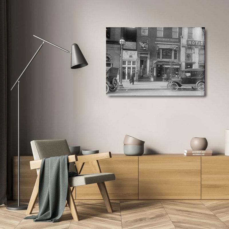 New York, Brooklyn Street - 1916, H 17 po x l 24 po