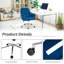 Chaise de travail en velours Trouville-1838053345