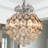 3-Light Chrome Crystal Chandelier, 11.8'' D