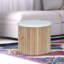 Tabouret d'appoint rembourré 16 po Raffaele