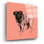 Art mural en verre épique «A Très Pop Modern Dog 7» par Cartissi, 24 po x 24 po