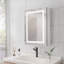 Armoire de salle de bain murale à miroir à DEL avec antibuée, à intensité variable, lumières 3000K ~ 6000K