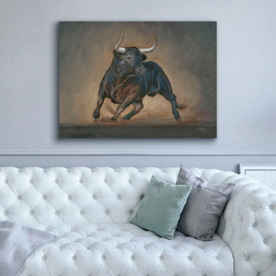 Millwood Pines 'Bull' by Wellington Studio Canvas Wall Art, 26" x 18"