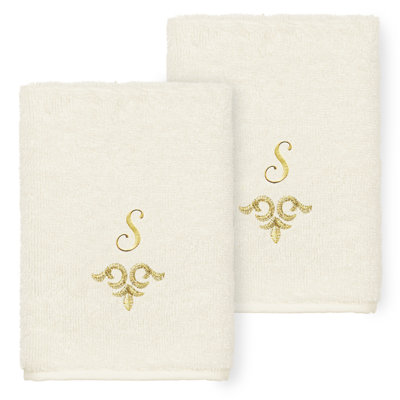 Linum Home Textiles 100% Turkish Cotton MONICA Embellished Towel Set