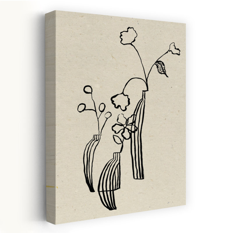 Art contemporain, art floral abstrait contemporain, H 36 po x l 24 po