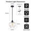 Suspension Alejo 9,05'' à 1 lumière, en verre côtelé en forme de pomme, pour îlot de cuisine-1738674545-1736573455