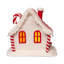 Maison lumineuse à DEL Kurt Adler Candy Cane Lane, 19 cm