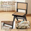 Chaise d'appoint en rotin pour salon et salle à manger