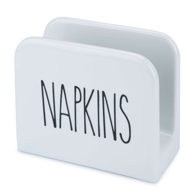 Porte-serviettes en porcelaine blanche
