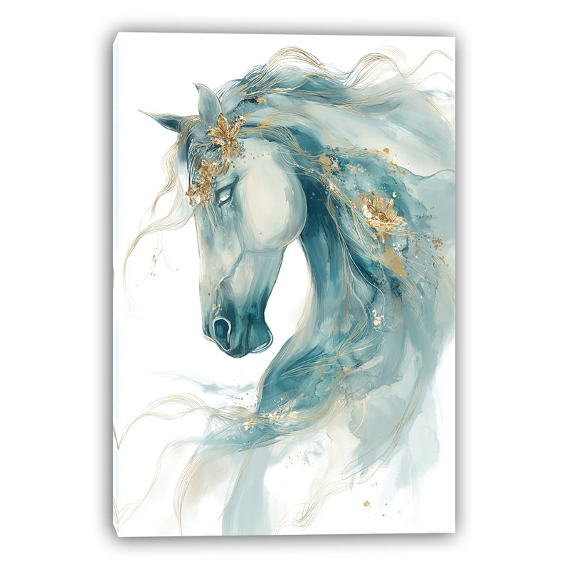 «Azure Spirit», art mural sur toile tendue, H 48 po x l 36 po x P 1,5 po