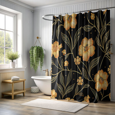 Batik Flora - Rideau de douche Premium