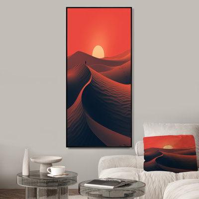 " Alone In The Sahara Desert At Sunset II "