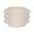 Pottery and Cement Planter with Unique Multi-Loop Handle Design Stylish Contemporary Accent-946573013-946573014
